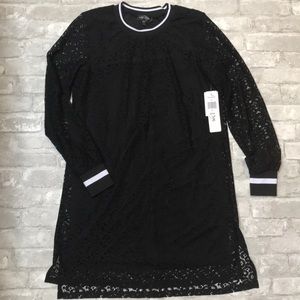 Long Sleeve Black Lace Dress